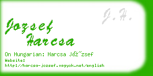 jozsef harcsa business card